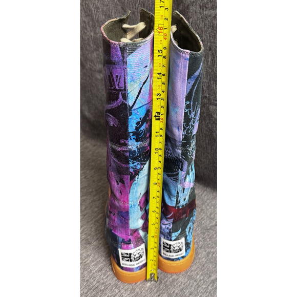 Rolland Berry x Reebook Graphic Paint Knee High Boxer Long Sneakers Size US 6 - Picture 6 of 9